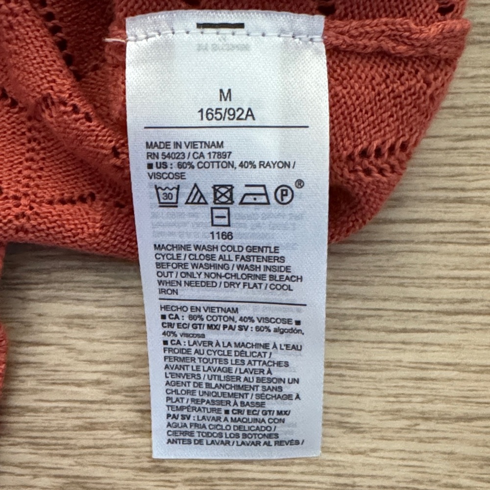 Women's Button-Front Knit Tank Top - Rust - Picture 6 of 6